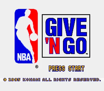 NBA Give 'n Go (USA) screen shot title